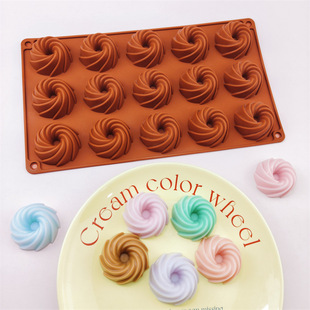 15 even swirl shape cake silicone mold wine heart candy dessert chocolate baking mold ice mold drop mold