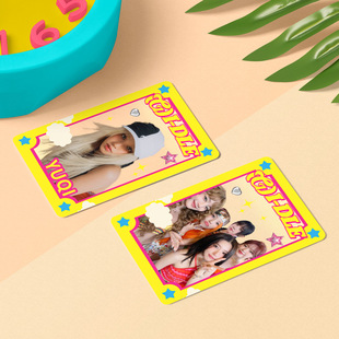Cross-border Hot GIDLE Transparent Card Girl PVC Photo Card Star Treasure Card LOMO Card YUQI