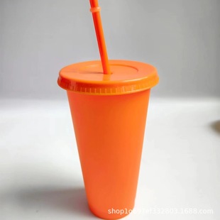 Фабрика прямо из большой емкости 710ml однослойный 24OZ пластиковый PP соломка чашка модного молочного чая колы чашка холодного напитка