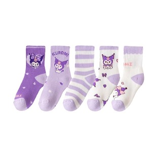 2024 new winter terry socks wholesale thick fleece-lined warm children's socks Korean letter baby cold socks