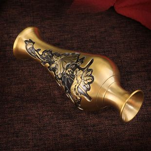 Brass household flower arrangement vase brass crafts decoration living room creative decoration