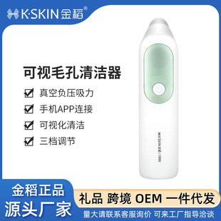 Golden rice visual blackhead suction instrument electric pore suction cleaner small bubble blackhead removing instrument KD802P