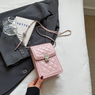 Simple Fashion Commuter Bag Women's 2024 New Summer Fashion Mobile Phone Bag Fashionable Casual Crossbody Small Square Bag for Women
