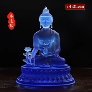 Ancient method dewaxing colored glaze pharmacist Buddha statue green mother Guanyin Bodhisattva Maitreya Buddha Ksitigarbha Bodhisattva ten thousand Buddha wall direct sales