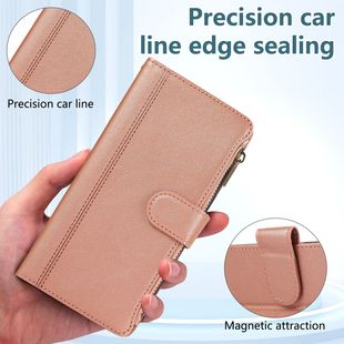 Suitable for red rice NOTE14 slung multi-card zipper embossed Turbo4 5G/K80 card mobile phone leather case