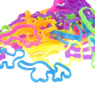 Children's cartoon dinosaur TPR cartoon rubber band DIY variety of variable modeling animal rubber band wholesale cross-border supply