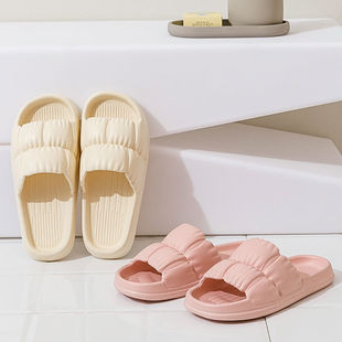 Summer Sandals Men's Summer Outer Wear Home Bathing Non-slip Shit Slippers Women's Household Bathroom Couple's Thick Sole