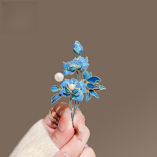 Antique Elegant Peony Flower Brooch Retro National Style Temperament High-grade Flower Corsage Cheongsam Hanfu Pin Accessories