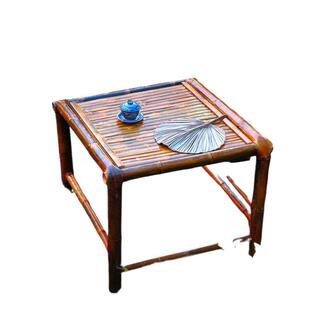 Handmade Bamboo Table Tea Table Carbonized Dining Table Coffee Table Office Home Courtyard Hot Pot Table Vintage Stool Bamboo Chair