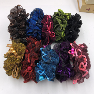 New mother Han Sha pearl headdress headdress rubber band middle-aged lady hair tie headdress flower updo hair updo hair cover 2 yuan