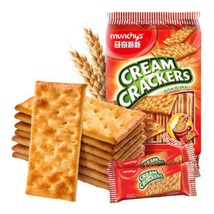 Munchy's Makchi New Original Milk Taste Square Sweet Crisp Soda Biscuit Combination Spring Festival New Year Goods