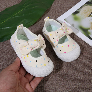 Spring and Autumn Baby Girl Princess Cloth Shoes Children's Shoes Soft Bottom Kindergarten Outdoor Children's Canvas Shoes Children's Shoes