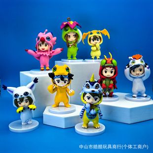 Blind Box ручной цифровой ребенок Tyrannosaurus Dolls Приключения мальчиков и девочек прилив игрушки аниме модели украшения оптом