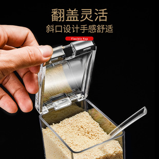 Japanese style seasoning box salt jar seasoning jar kitchen seasoning jar seasoning box seasoning bottle seasoning bottle combination new product