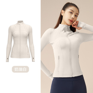 Slim IuIu Spring and Autumn deflne Patchwork Fitness Breathable Elastic Pocket Running Sports Yoga Jacket