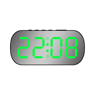 Simple ins Wind LED digital display electronic clock wholesale digital desktop small alarm clock student children mirror alarm clock 6637