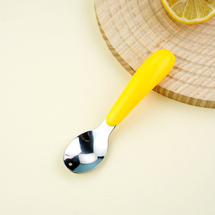Children's fork spoon suit baby learning to eat boy stainless steel spoon Fork tableware baby training food supplement Bowl Spoon