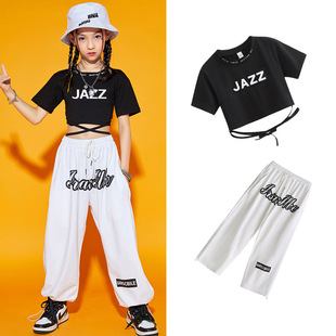 Hip-Hip Dance Clothes Jazz Hip-Hop Jazz Dance Costume Practice Clothes Hiphop Children's Hip-Hop Fashion Clothes suit