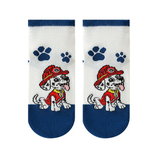 2025 children's socks spring summer Wang Wang team in the tube mesh socks children's socks cartoon children's socks wholesale