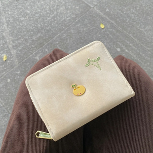 [PU fabric] wallet bag women's short niche cartoon cute new 2024 girl student zipper wholesale
