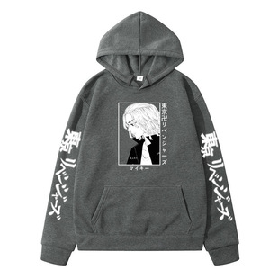 2023 Cross-border Tokyo Avengers Anime Hoodie Fans Men's and Women's Loose Hoodie Turtleneck Hoodie in stock