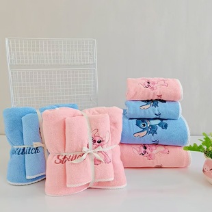 Cartoon Little Monster Bath Towel Absorbent Quick-drying Bath Big Towel Household Bath Wraps Stinky Gift Box Set Towel