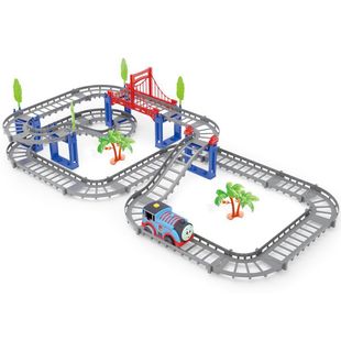Children's track car puzzle assembled high-speed electric train variety track toy car cross-border factory direct sales