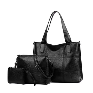 Cross-border Women's Bag Handbag 2024 New Urban Middle-aged Mother Shoulder Large Capacity Simple Crossbody Bag