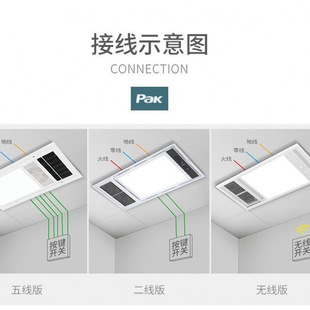 Sanxiong aurora wind heating exhaust fan all-in-one intelligent toilet light five-in-one wholesale