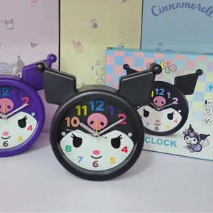 Sanrio coolomi трехмерная форма будильник спальня немой часы девушка общежитие часы украшения призовая партия
