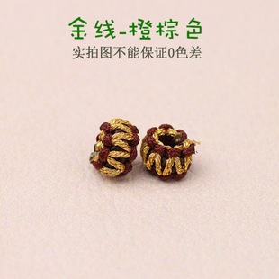 Flat knot coil pineapple buckle wreaths all loop hand woven diy bracelet rope accessories gold and silver coil ball wholesale