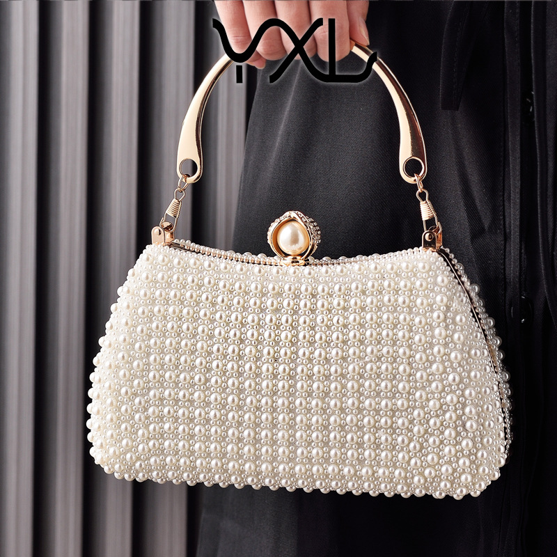 Premium selection of elegant pearl evening bags, gown bags, party handbags, cross-border exclusive manufacturer.
