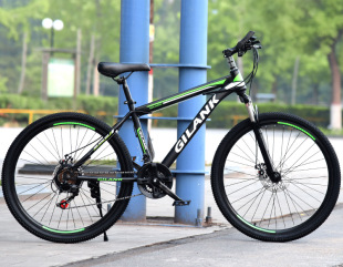 Factory Direct Sales Mountain Bike 26inch Disc Brake Shock Absorption Bicycle Men's and Women's Variable Speed Medium and Large Children's Night Riding