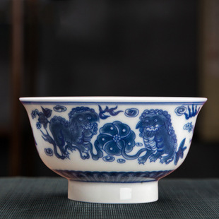 Chinese Style Life Bowl Ceramic Famous Family Bowl Butter Tea Eight Treasure Bowl Traditional Tibetan Bowl Blue and Flower Colorful Enamel Bowl Gift Bowl