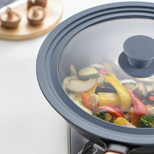 Multi-functional Pot Lid Tempered Glass Silicone Pot Lid Japan Smart Lid Multi-size Universal Pot Lid Home Creative