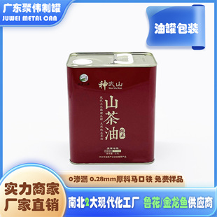 Dongguan Can Factory WhoLesaLe Hot-seLLing CoLor Printing 2.5L TinpLate Can EdibLe OiL Tin Can CameLLia OiL Tank