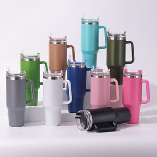 Amazon Spot 40oz поколение автомобильный кубок большой емкости с ручкой Ice Ba Cup 304 из нержавеющей стали теплоизоляционные чашки