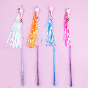 Internet Celebrity Explosive Color Cone Paper Cat Stick Sound Bell Bite Resistant Cat Toy Cat Interactive Necessary Artifact