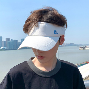 Sun Hat Men's Sunscreen Outdoor Running Breathable Summer Sun Hat Summer Sun Hat Women's Empty Top Hat Trendy Tennis Hat