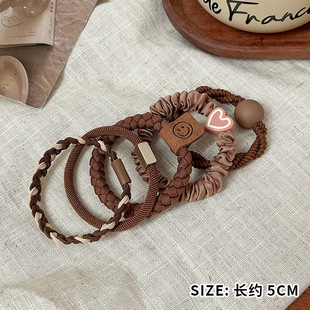 Head Rope Women's New High-end Rubber Band Hair Rope Simple Elegant Rubber Band Durable Headwear Mother Hair Rings Hair Rope