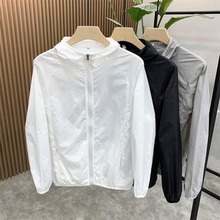 Sunscreen Clothing Men's Summer Outdoor Ice Silk UV Protection Lightweight Slim-fit Breathable Fishing Couple Sunscreen Clothing Coat Women
