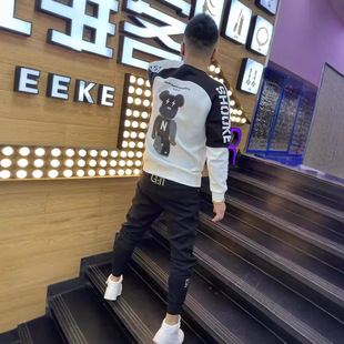 2024 autumn new men's sweater violent bear couple's top loose fashion versatile trend high street style long sleeve