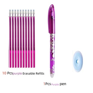 Erasable Pen suit Erasable Gel Pen Needle Head Hot Erasable Easy Erasable Pen High Temperature Disappearance Blue Pen Factory Outlet