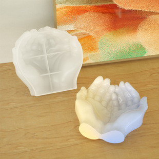 diy crystal glue dripping mould living room vase flower arrangement ornaments hands potted plant glue dripping plaster mould flower pot cross border