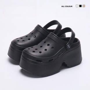 Platform Sole Cave Shoes Women's Outer Wear Slippers Women's Summer Home Shoes Women's Couple EVA Slippers Sandals