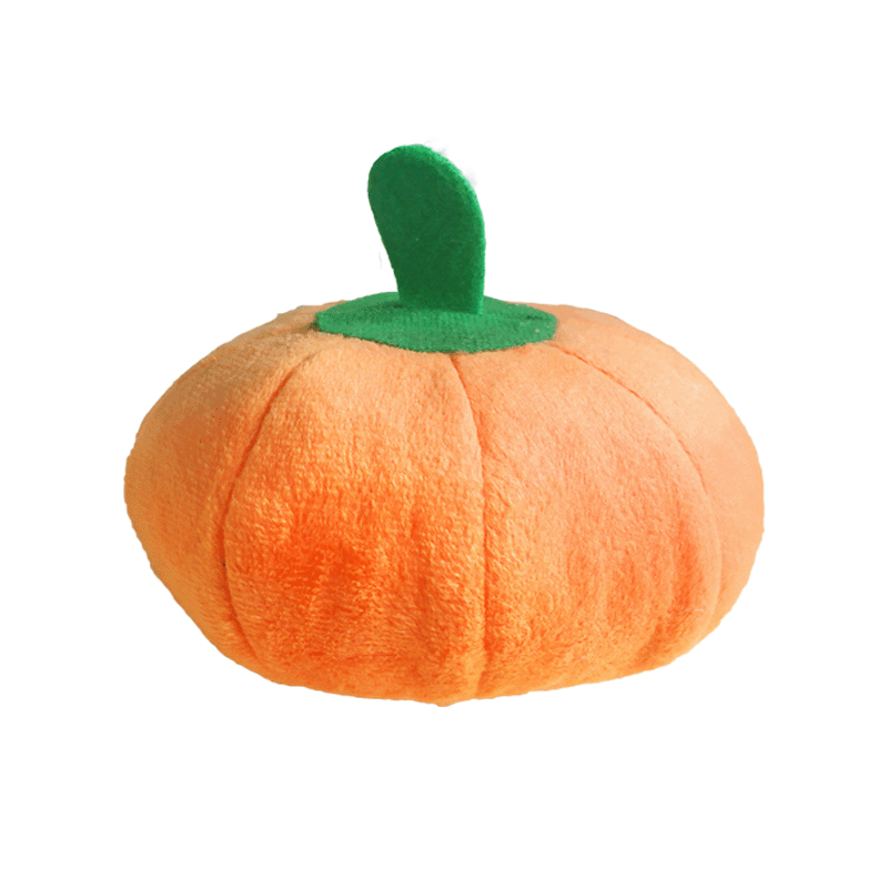 Factory direct supply pet plush toy pastoral style Vegetable Pumpkin Dog Toy decoration explosion pet toy