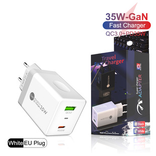 Нитрид галлия QC3.0PD35w зарядное устройство для Европы, Америки, Великобритании и Австралии