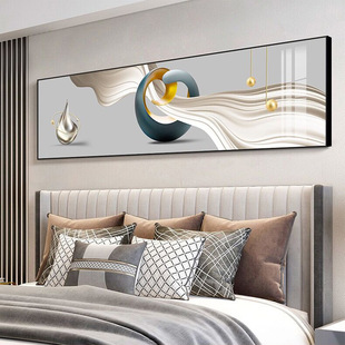 Modern Abstract Bedroom Bedside Decorative Painting Diamond-encrusted Crystal Porcelain Warm Mural Light Luxury Living Room Sofa Background Wall Hanging Painting