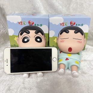 Crayon Shinchan мобильный телефон настольный кронштейн ленивый мобильный телефон кронштейн опоры дома ручная модель куклы