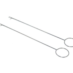 Factory long loop crochet reverse ear hook reverse hook turn inside with barrel crochet hook turn inside cloth rubber band